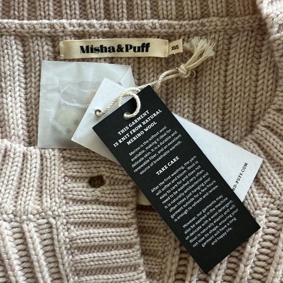 Misha & Puff wool sweater with buttons. Never worn. - Picture 4 of 8